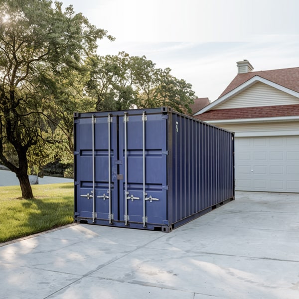 our residential storage containers are equipped with secure locking systems